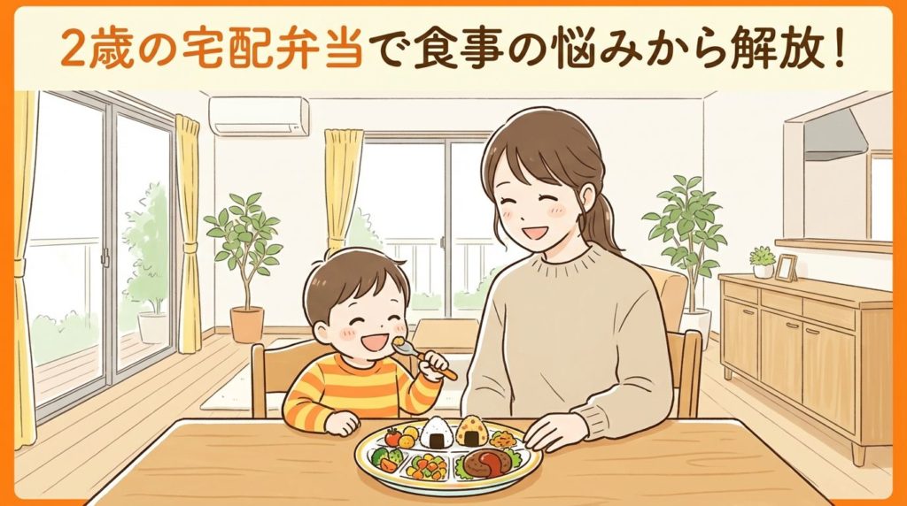 2歳の宅配弁当で食事の悩みから解放！