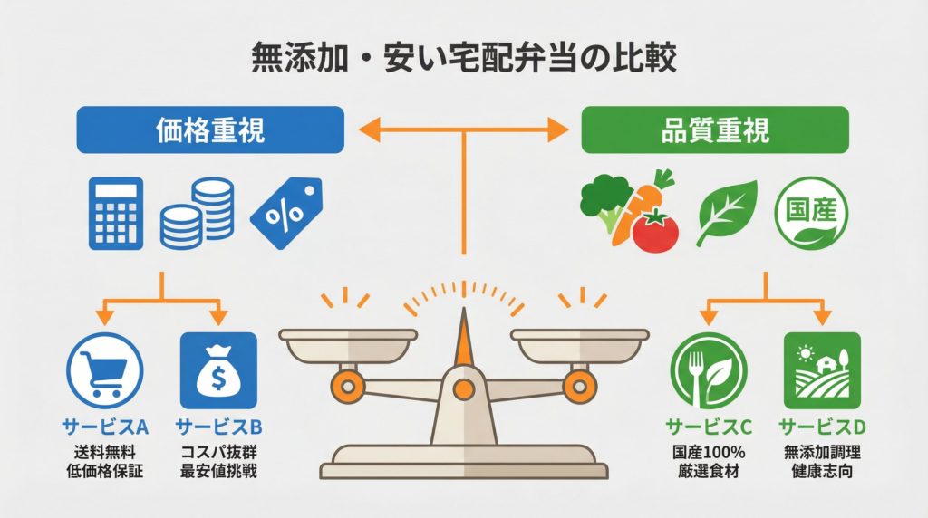 無添加で安い宅配弁当の比較