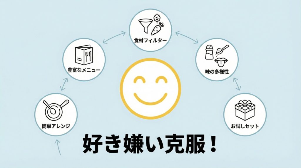 宅配弁当の好き嫌いを克服!