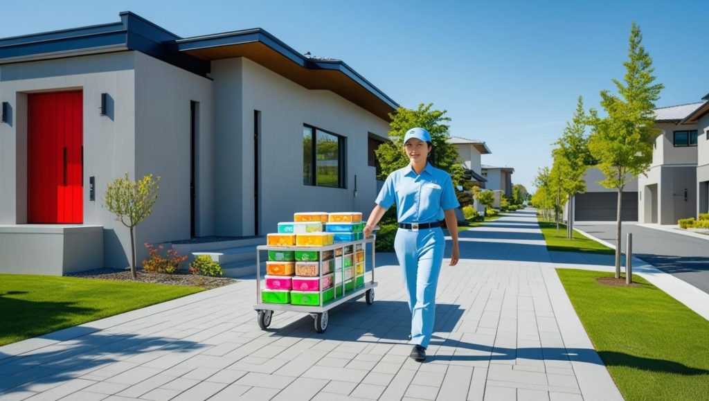 宅配弁当の配送