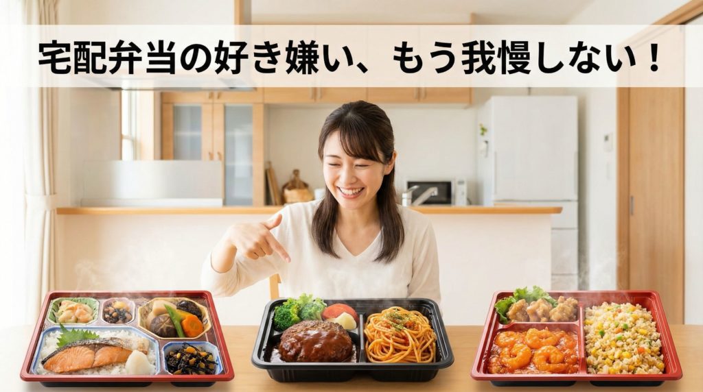 宅配弁当の好き嫌いは、もう我慢しない!