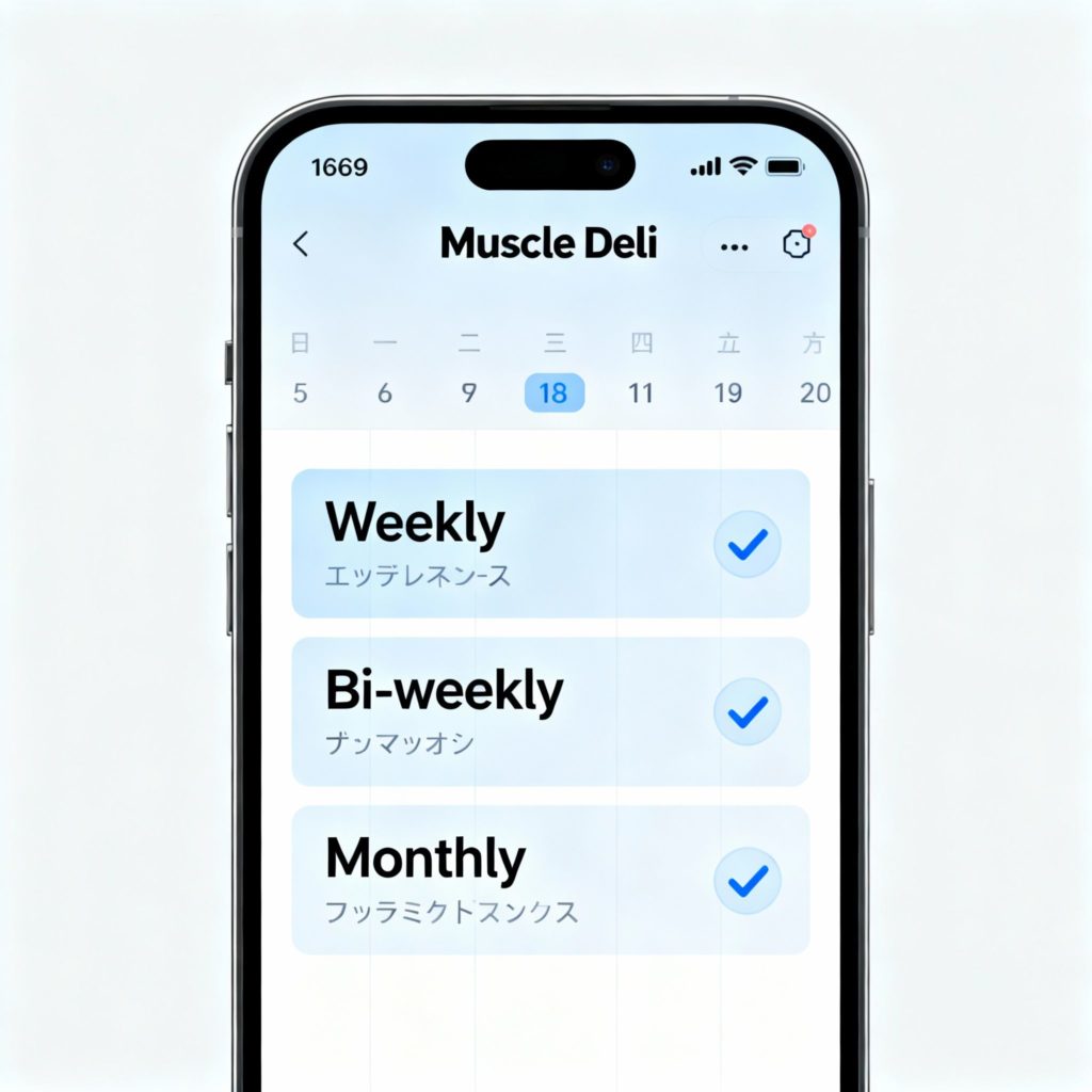 マッスルデリの配送頻度