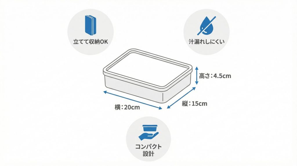 マッスルデリの容器の大きさ