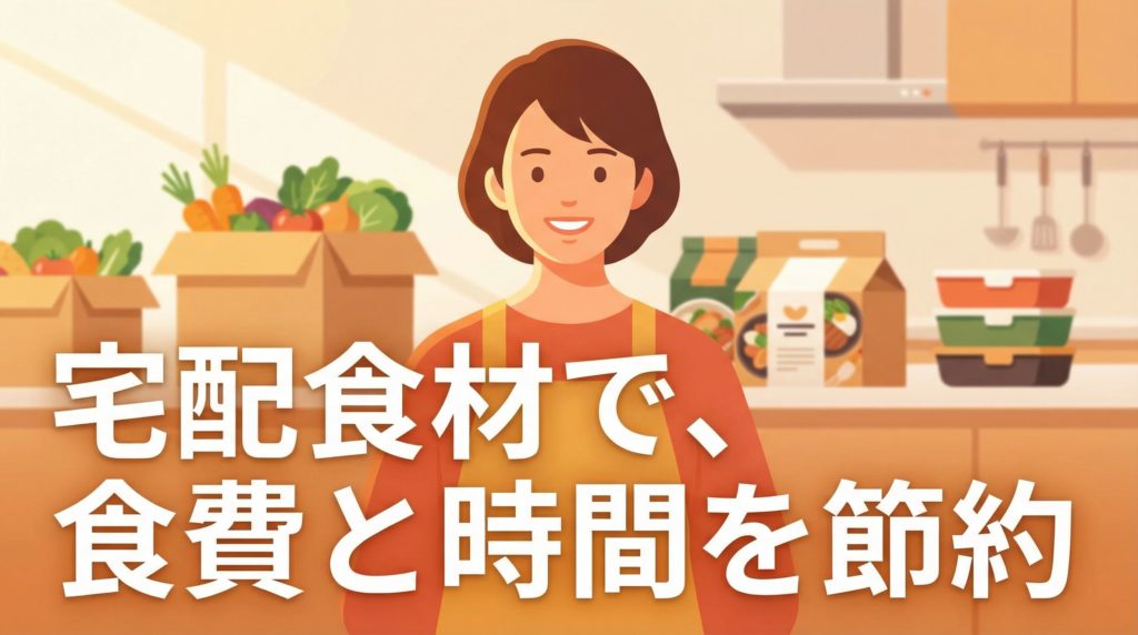 宅配食材で、食費と時間を節約