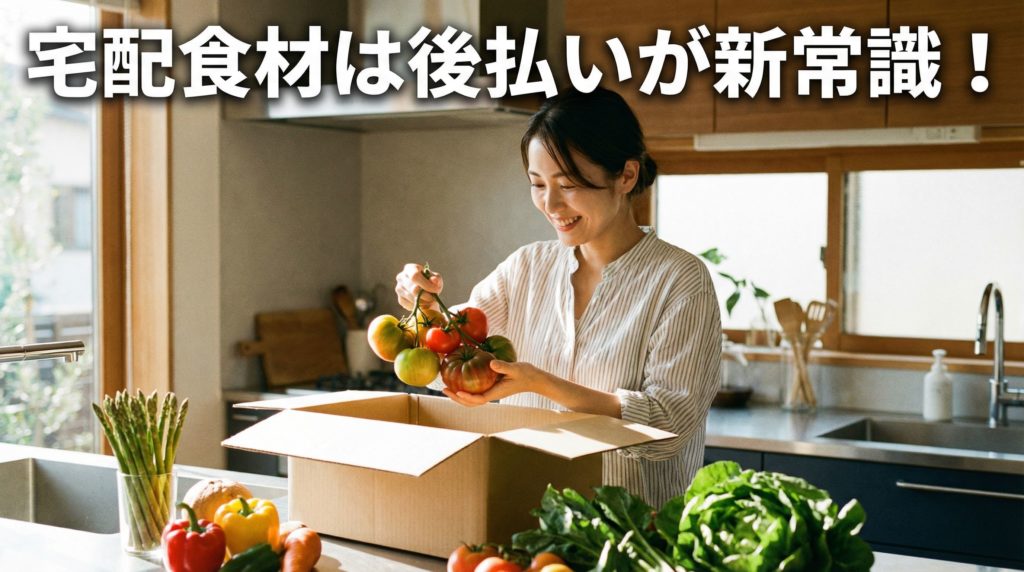 宅配食材は後払いが新常識
