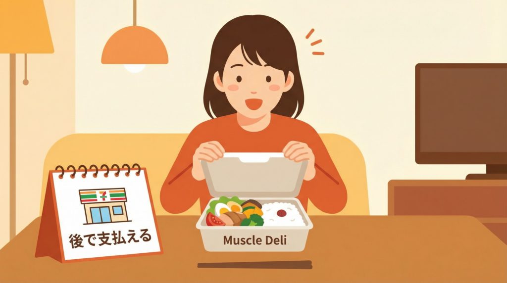 マッスルデリ弁当を後払い