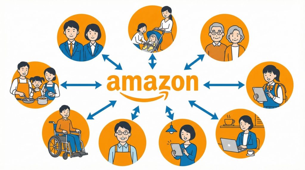様々な人におすすめ、Amazonでの買い物