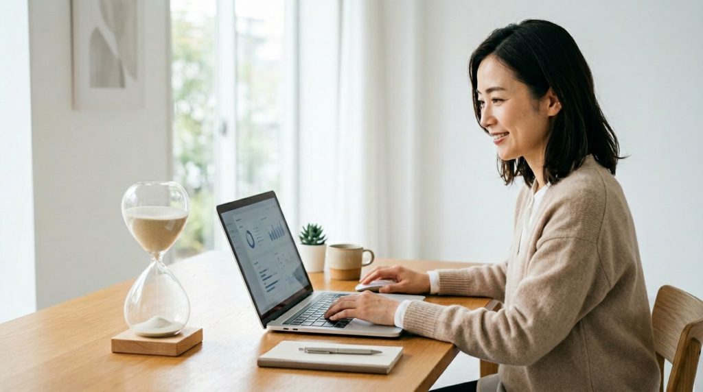 あんしん相談室の評判通り時間節約ができた様子