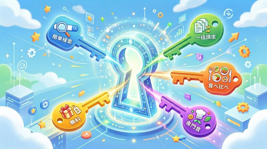 あんしん相談室の5つのメリットを象徴する鍵