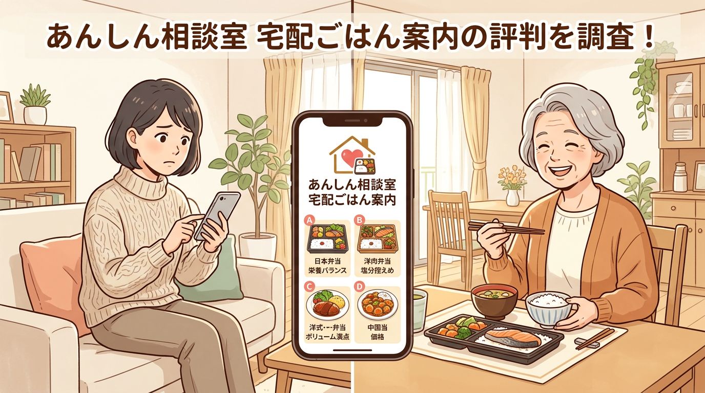 あんしん相談室 宅配ごはん案内の評判を調査！利用者の本音と活用するメリットを解説